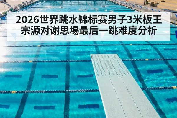 2026世界跳水锦标赛男子3米板王宗源对谢思埸最后一跳难度分析